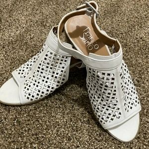 Franco Sarto Harlet 3 white sandals size 8